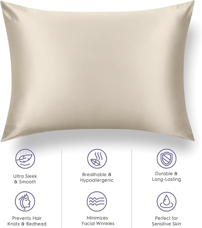 Tafts Silk Pillow Cases - 22mm 100% Pure Mulberry 6A Silk Pillowcase - Image 3