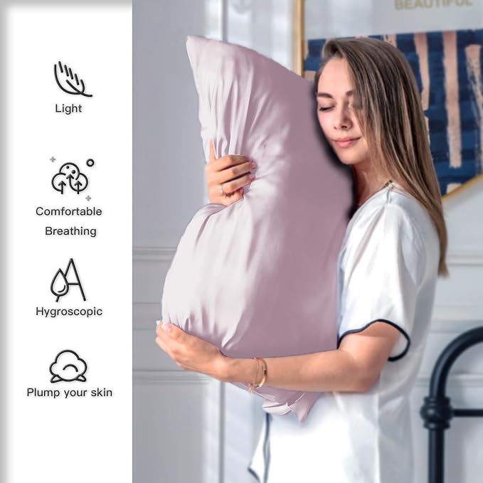 Mulberry Silk Pillowcase for Hair and Skin Pillow Case - Image 3