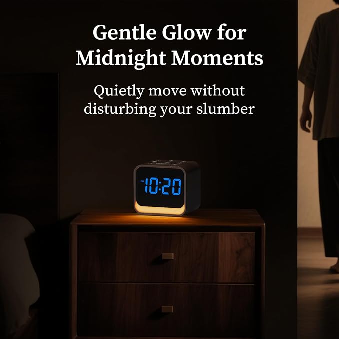 Housbay Wooden Sound Machine Alarm Clock - Image 5