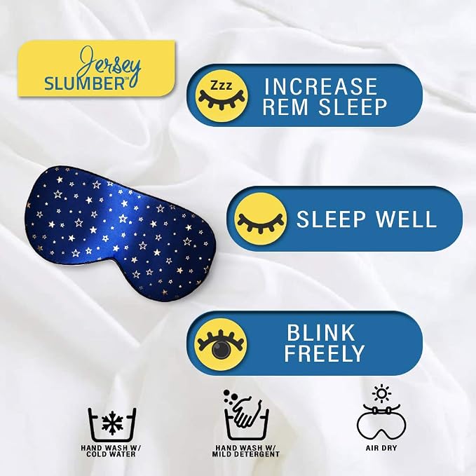 Silk Sleep Eye Mask for Men Women, Comfortable Super Soft Eye Mask - Image 2