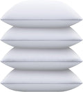 Piwaal Bed Pillows for Sleeping Standard Size Set of 4, Down Alternative Filling by Home