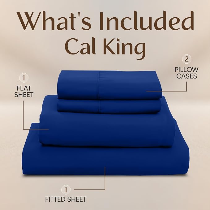 Utopia Bedding California King Size Sheet Set – 4 Piece Bed Sheets, Soft and - Image 3