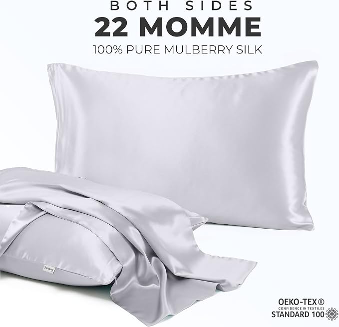 100% Pure Mulberry Silk Pillowcase - Image 2