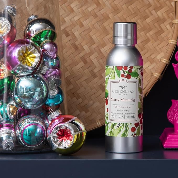 Greenleaf Gifts Merry Memories Holiday Scented Room Air Freshener Spray | - Image 5