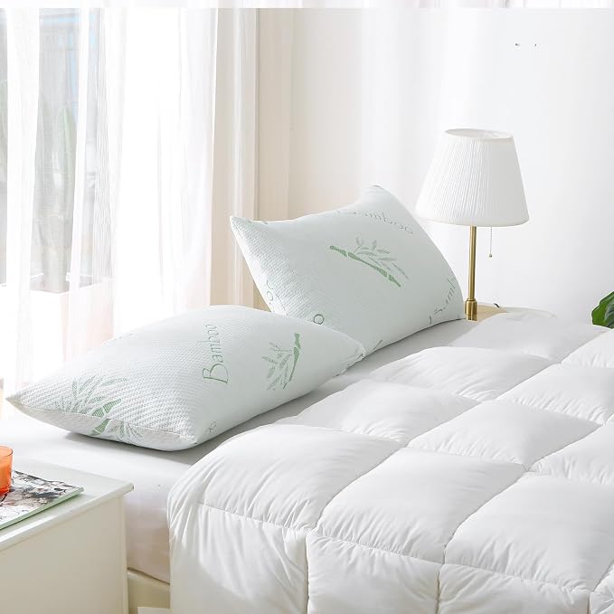 Memory Foam Pillows Queen Size set of 2, Shredded Memory Foam Bed Pillow - Image 8