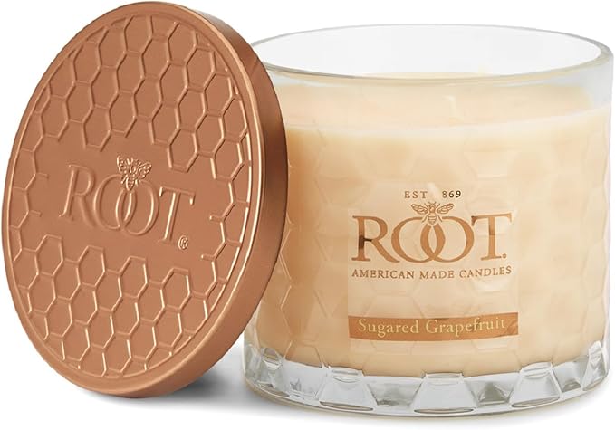 Root Candles Scented Candles Honeycomb Beeswax Blend Premium Handcrafted Candle by RootCandles