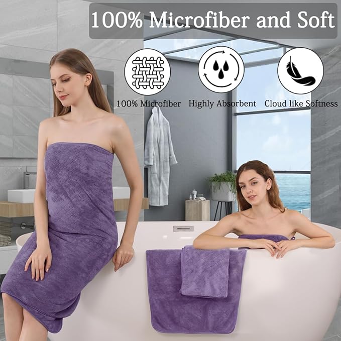 Extra Large Bath Towels Set 35x70 Inches - Image 3