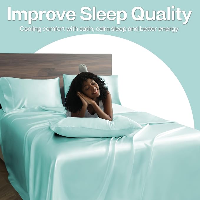 MR&HM Satin Pillowcase for Hair and Skin, Silk Satin Pillowcase 2 Pack - Image 5