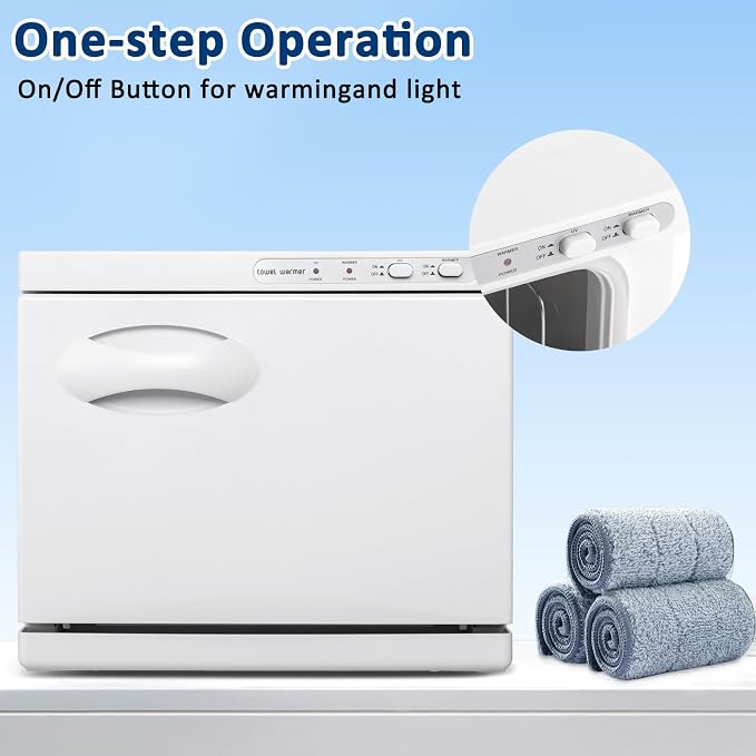 Winado Hot Towel Warmer Cabinet, 8L Thermostatic Towel Heater, 2-in-1 Mini Hot - Image 7