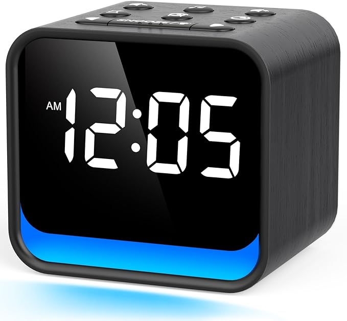 HOUSBAY Wooden Sound Machine Alarm Clock by HOUSBAY