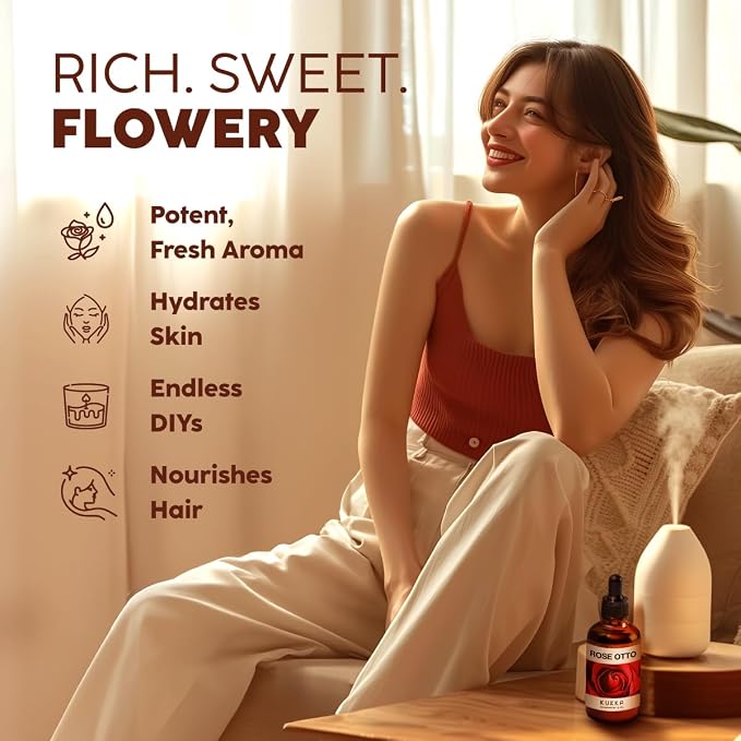100% Pure Rose Otto Oil - Image 3