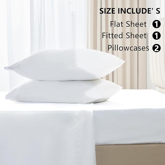 CozyLux Satin Sheets Queen Size Bed Set - Image 6