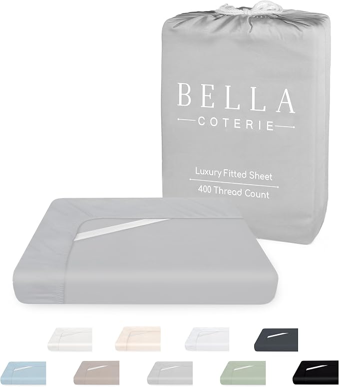 Bella Coterie Queen Size Fitted Sheet Only | Luxury Bamboo Viscose | 100% by BC