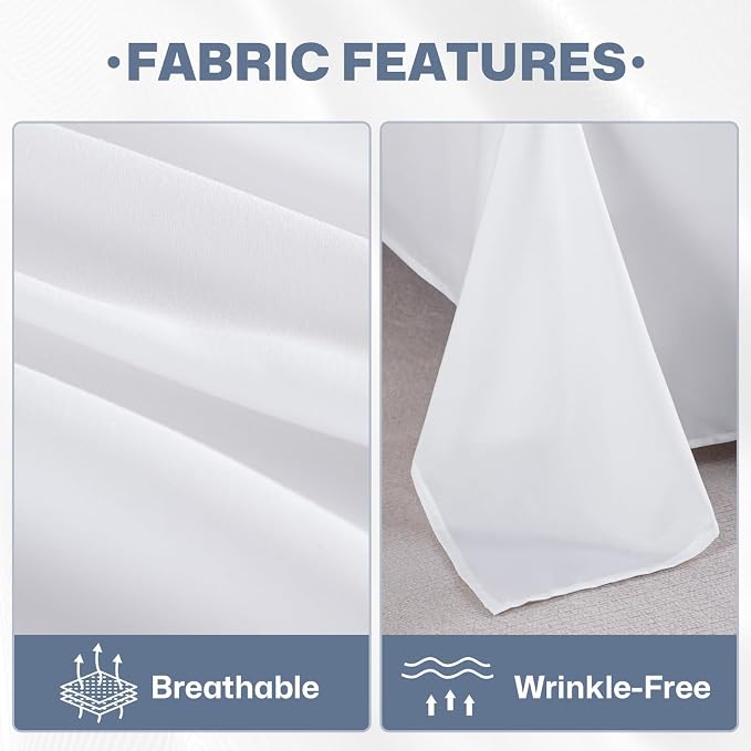 Lavisun Twin Flat Sheets Only 2 Pack, Hotel Quality Twin Flat Sheets Only - Image 4