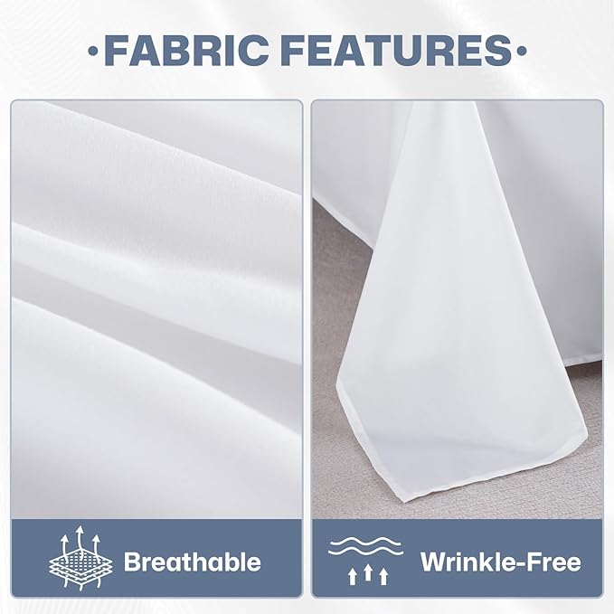 Lavisun Twin Flat Sheets Only, 6 Pack Soft Brushed Microfiber Bedding Sheets - Image 4