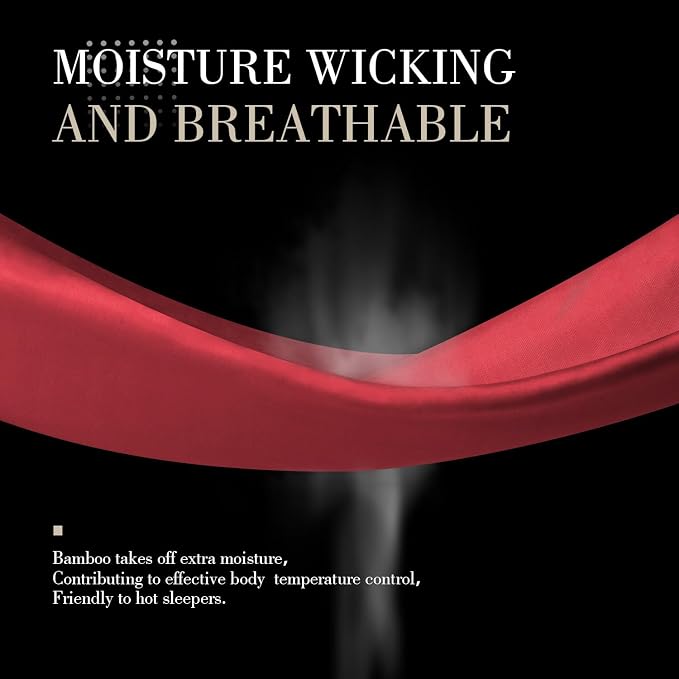 WishSmile Cooling King Pillowcases Set of 2 Breathable Cool Silky Soft Rayon - Image 3