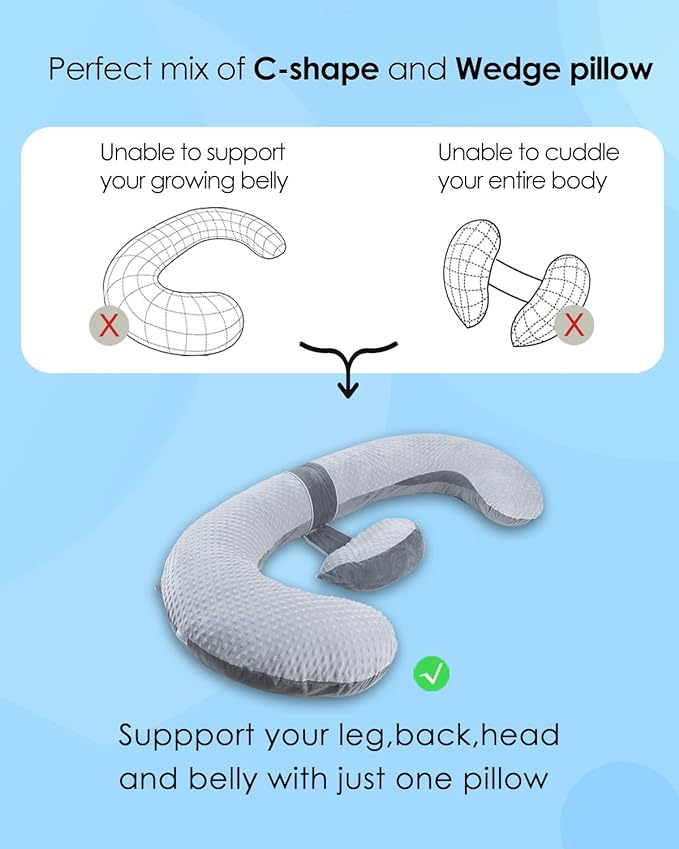 QUEEN ROSE Pregnancy Pillow E Shaped - Image 3