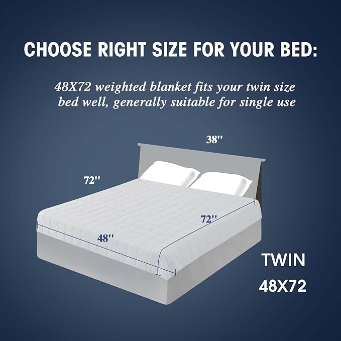 yescool Weighted Blanket for Adults Cooling Heavy Blanket for Sleeping Perfect - Image 2