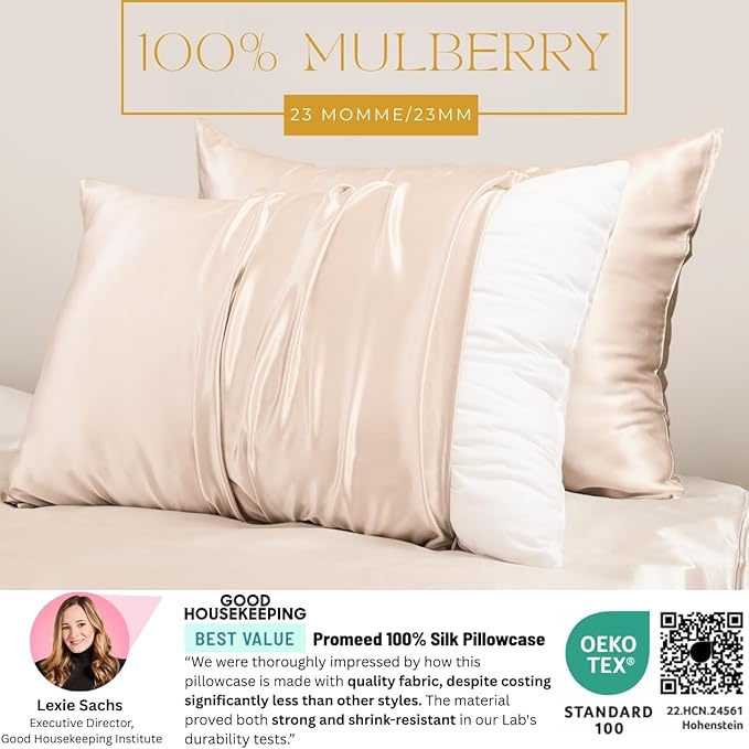 PROMEED 100% Mulberry Silk Pillowcase - Image 2