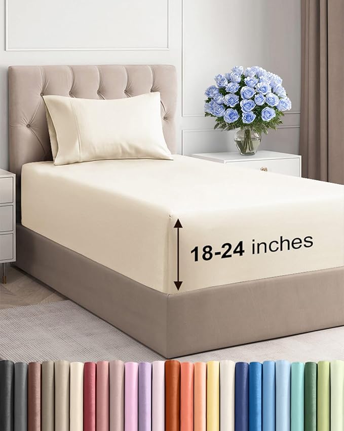 Extra Deep Twin Sheet Set by CGKUnlimited