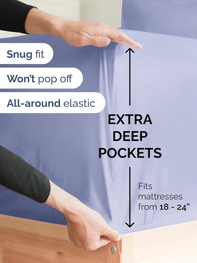 Extra Deep Twin Sheet Set - Image 3