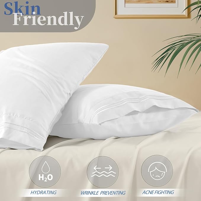 Vonty 2 Pack Standard Pillow Cases - Image 3