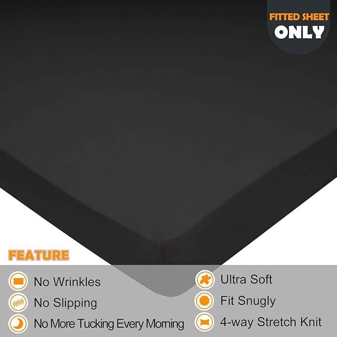Stretch Queen Size Fitted Sheet Only - Image 2