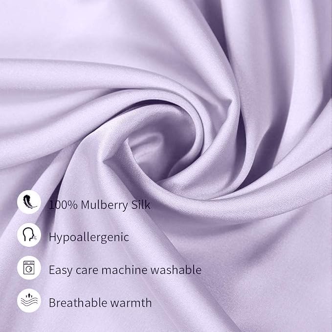 Jocoku 100% Mulberry Silk Pillowcases Set of 2 - Image 2