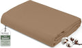 Royale Linens 100% Organic Cotton Queen Flat Sheet Only by ROYALELINENS