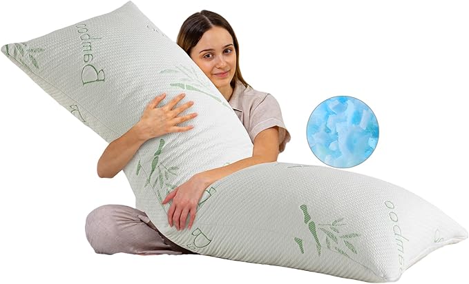 HOXXME Body Pillow for Adults Shredded Memory Foam Long Full Body Pillow for by HOXXME