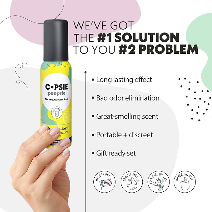 Oopsie Poopsie Toilet Spray, Travel Essentials, Each Up to 300 Uses, On-The-Go - Image 2