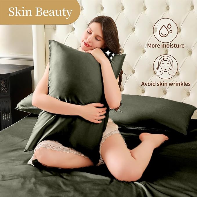 Mulberry Silk Pillowcase for Hair and Skin Queen Size 20"X 30" - Image 6