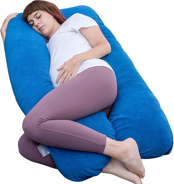 MOON PINE Pregnancy Pillow, U Shaped Full Body Pillow by MOONPINE