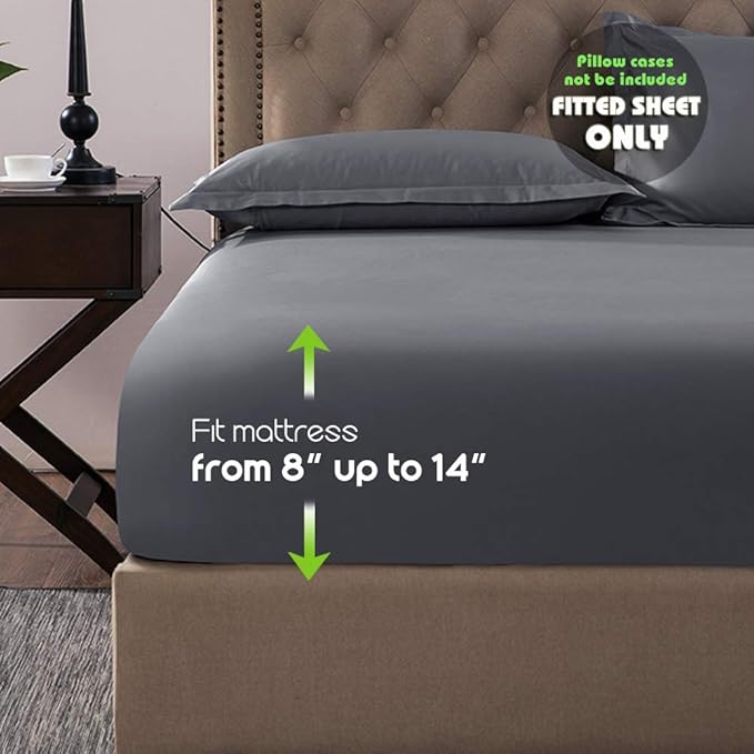 Fitted Sheet- COSMOPLUS King Fitted Sheet Only（No Flat Sheet or Pillow Shams） - Image 5