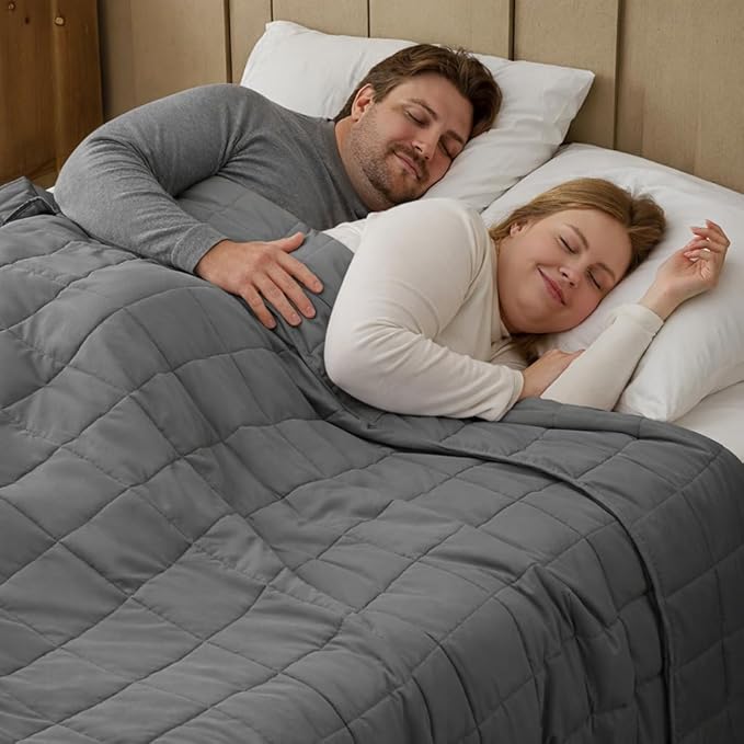 Weighted Blanket for Adults 20lbs, King Size Cooling Heavy Throw Blanket for by BETU
