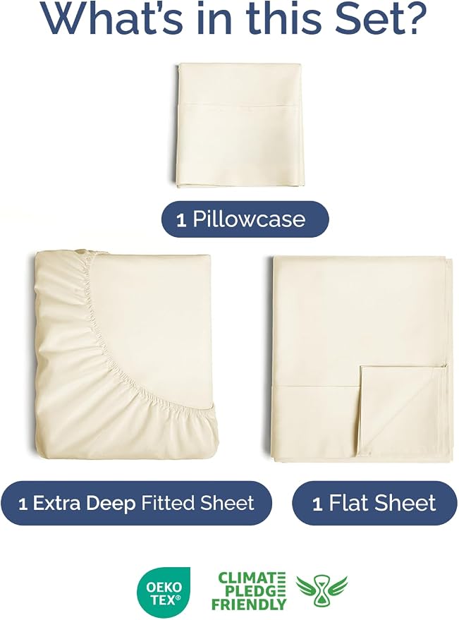 Extra Deep Twin Sheet Set - Image 2