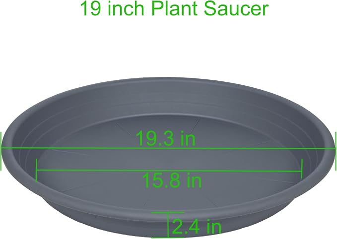 2 Pack of 19 inch Plant Saucer, Large Plant Tray, Heavy Sturdy Plant Drainage - Image 2