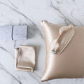 DISANGNI Silk Indulgence Set: Premium 22 Momme Mulberry Silk Pillowcase & Eye by DISANGNI