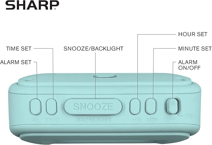 Sharp Digital Alarm Clock – Tactile Case - Image 5