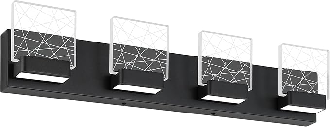 Aipsun Black Bathroom Light Fixtures Modern Vanity Lighting Fixtures LED Vanity by Aipsun