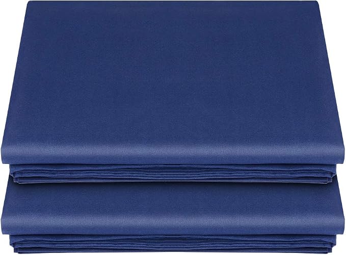 Lirex 2-Pack Queen Size Flat Sheet Set, Ultra-Soft Brushed 1800 Microfiber by Lirex
