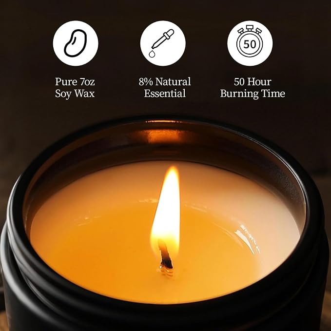 Vintage Oak Candle, 7 oz Scented Candle - Image 2
