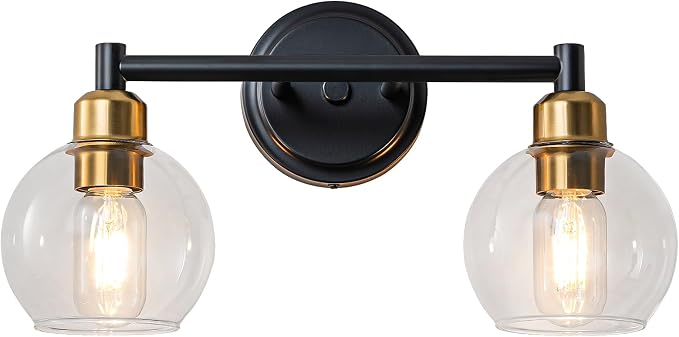 Bathroom Light Fixtures, 2-Light Modern Bathroom Vanity Light, Adjustable by Yezgge