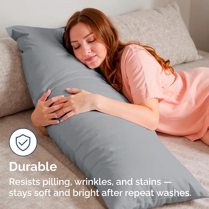 Body Pillowcases Set of 4-20x54 Long Body Pillow Case - Image 4