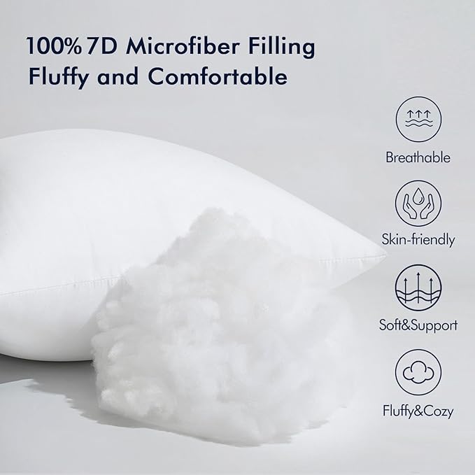 MIULEE Throw Pillow Insert Premium Pillow Stuffer Sham Rectangle Form - Image 3