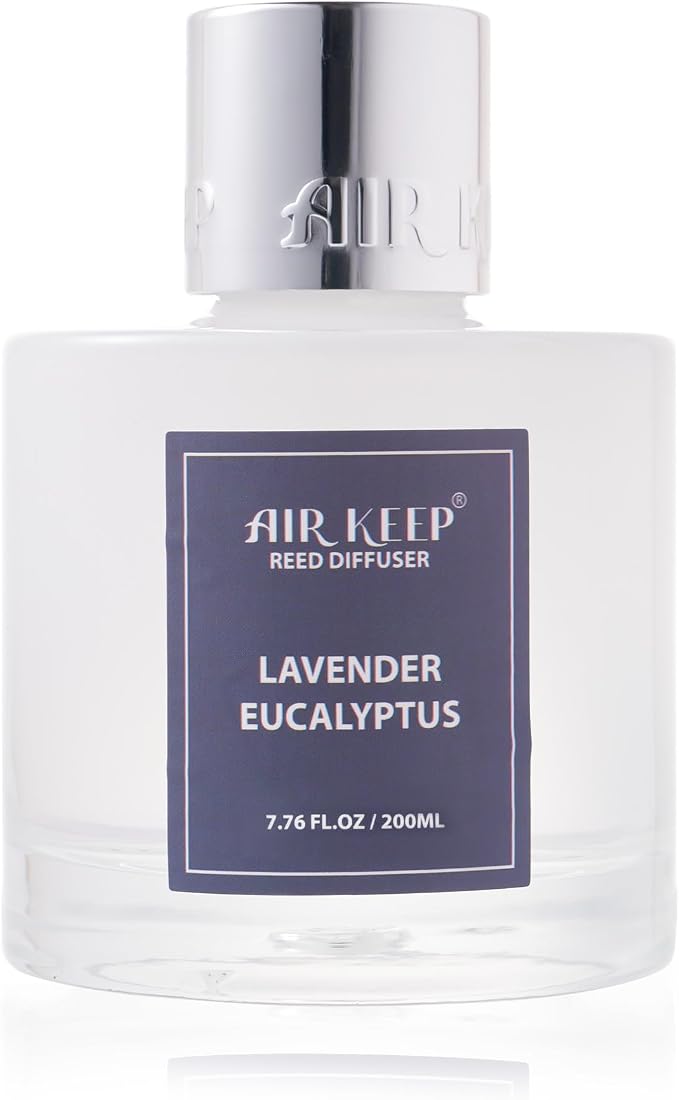 Airkeep Reed Diffuser Set/Lavender Eucalyptus/6.76 fl oz/1 Pack/Home & Office - Image 6
