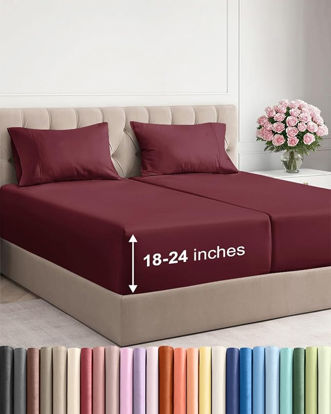 Extra Deep Split King Sheet Set by CGKUnlimited
