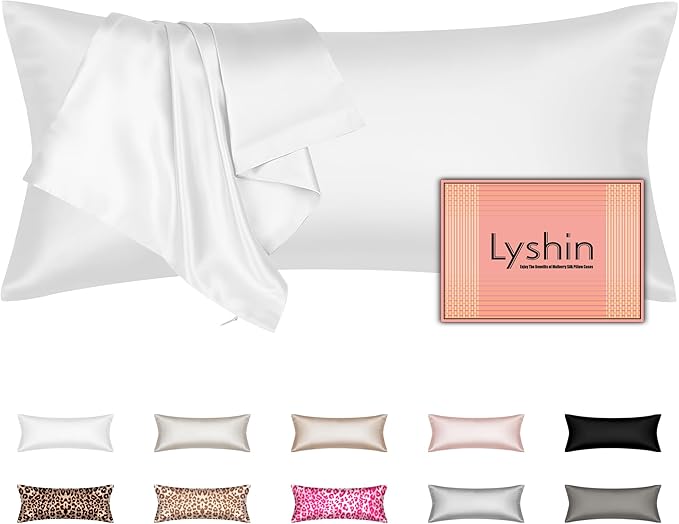 Silk Body Pillow Cover with Zipper, Mulberry Silk Pillow Cases Body Size by LYSHINSILKPILLOWCASES