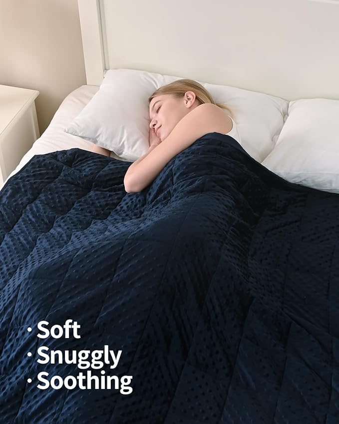 Mr. Sandman Weighted Blanket for Adults Queen Size 12 lbs, Soft Cooling Heavy - Image 3