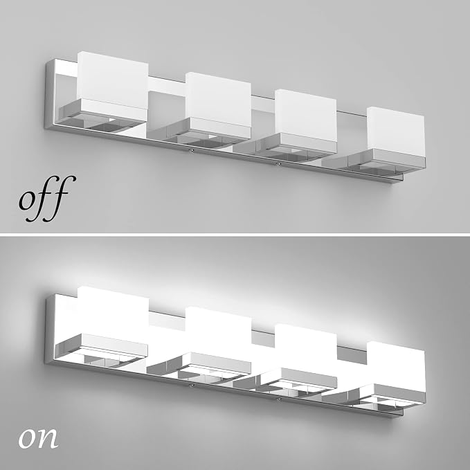 Tipace Dimmable Modern 4 Lights LED Vanity Light - Image 5